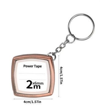 1 метър ключодържатели Мини стоманена рулетка Съвместима за удобен джоб за наблюдение на дължината Преносим компактен носен със себе си M4YD