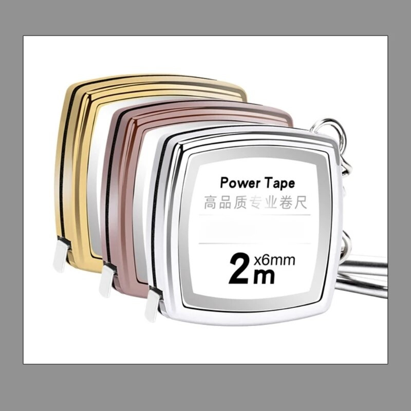 Privjesci za ključeve od 1 metra Mini čelična mjerna traka kompatibilna za praktičan džep za praćenje duljine Prijenosni kompakt za nošenje M4YD