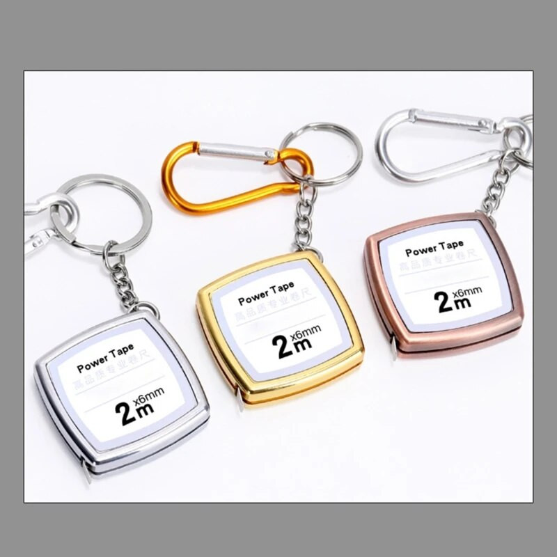 Privjesci za ključeve od 1 metra Mini čelična mjerna traka kompatibilna za praktičan džep za praćenje duljine Prijenosni kompakt za nošenje M4YD