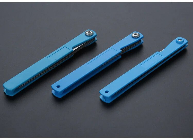 100B17 Jutiklio matuoklis, metrinis dydis, 0,02–1 mm storio matuoklio rinkinys Vožtuvai Vožtuvų lapija Uždegimo žvakės tarpas, skirtas zondo tarpui matuoti