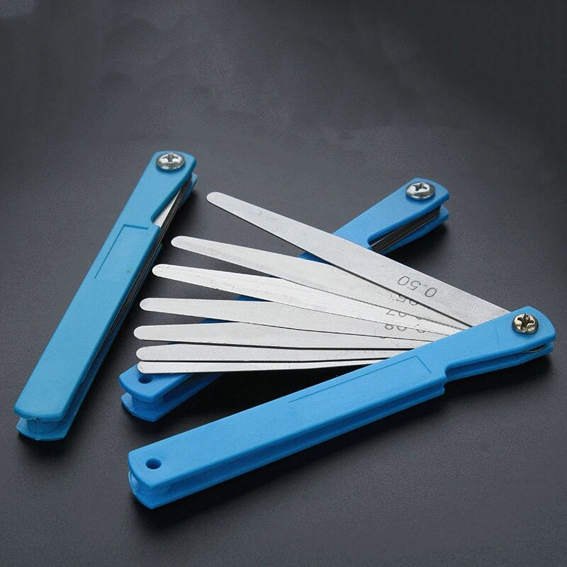 100B17 Jutiklio matuoklis, metrinis dydis, 0,02–1 mm storio matuoklio rinkinys Vožtuvai Vožtuvų lapija Uždegimo žvakės tarpas, skirtas zondo tarpui matuoti