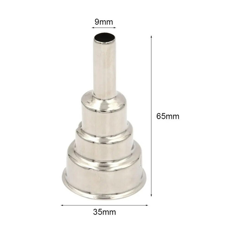 1kom Metalna mlaznica za vjetar 35MM do 65X9MM Mlaznica za pištolj za vrući zrak Visokokvalitetni zamjenski gorionik za pištolj za vrući zrak Mlaznice za zavarivanje