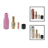 4 vnt 15AK MIG suvirinimo degiklio eksploatacinės medžiagos 0,8/1,0/1,2 mm dujinis keramikinis purkštuko antgalio laikiklio kontaktiniai antgaliai Izoliacinė įvorė MAG