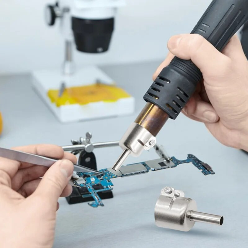 Nerūdijančio plieno universalūs suvirinimo purkštukai, skirti 850 852D 898 litavimo stočiai karšto oro pistoleto suvirinimo antgalis 3/4/ 5/ 6/ 7/ 8/10/12 mm