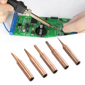 5PCS lemilica Profesionalni bit Bakreni bakreni setovi vrhova za lemljenje Zamjena za kućanski pribor za lemljenje