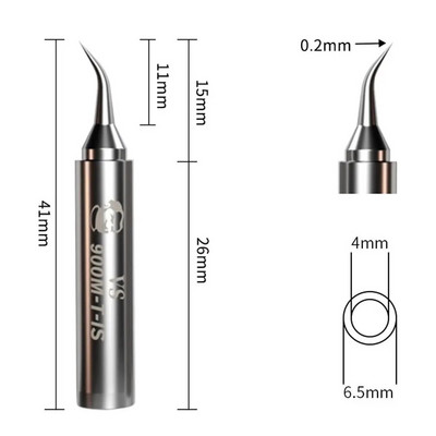 900M lituoklio antgalis bešvinis be deguonies varinis antgalis, skirtas 936 937 lituoklio stotims Lituoklio antgalio keitimo priedai