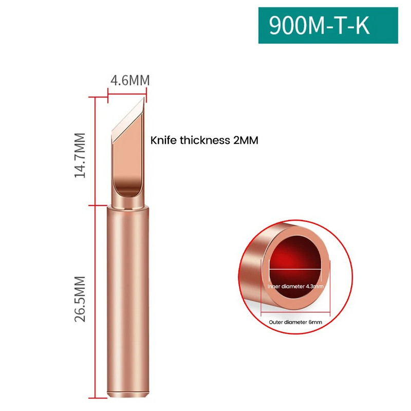 5 tk/komplekti elektrilise jootekolbi otsikuga keevitusotsikute tarvikud puhtast vasest jootekassett 936 jootejaama jaoks