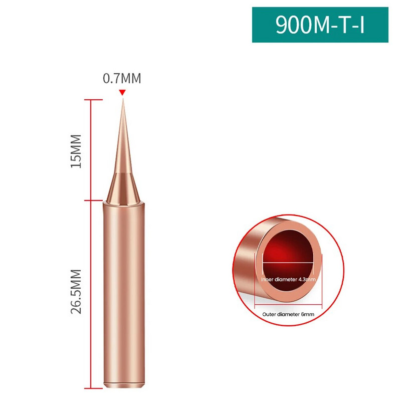 5 tk/komplekti elektrilise jootekolbi otsikuga keevitusotsikute tarvikud puhtast vasest jootekassett 936 jootejaama jaoks