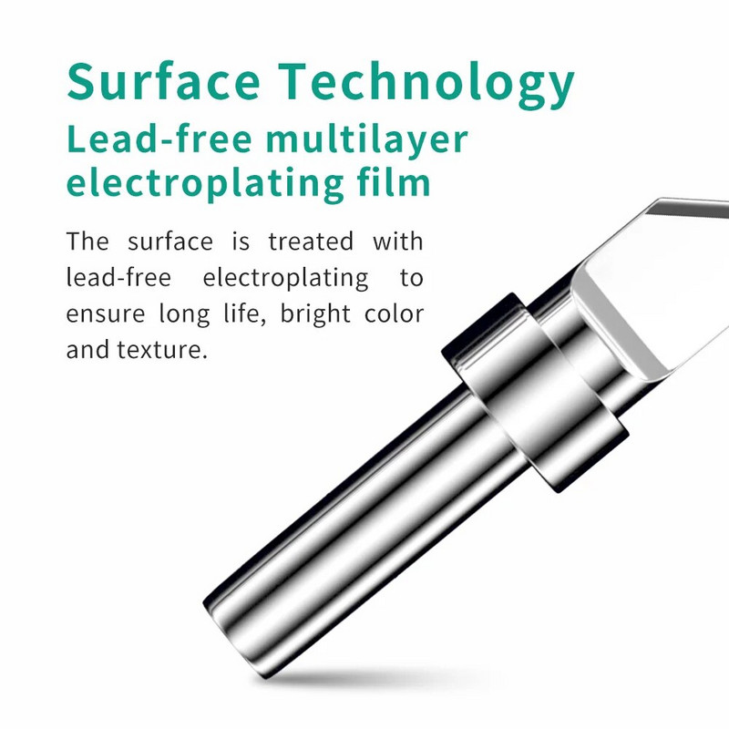 LUXIANZI 1kom Visokofrekventna glava električne lemilice 203H 205H 200 serija stanica za lemljenje Bezolovni bakreni vrh za zavarivanje