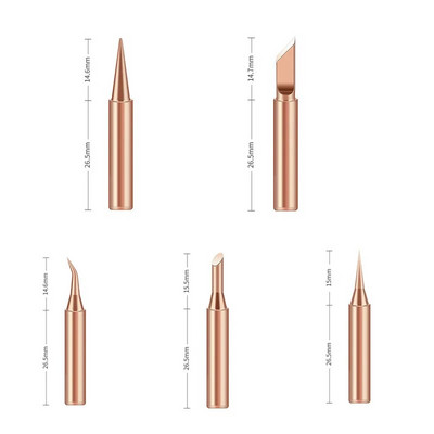 900M-TK Set vrhova za lemljenje Bakreni bezolovni električni lemilo za zavarivanje Zamjena vrhova za lemljenje Stanica za popravak Savjeti za zavarivanje Komplet alata