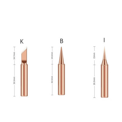 900M-TK Set vrhova za lemljenje Bakreni bezolovni električni lemilo za zavarivanje Zamjena vrhova za lemljenje Stanica za popravak Savjeti za zavarivanje Komplet alata