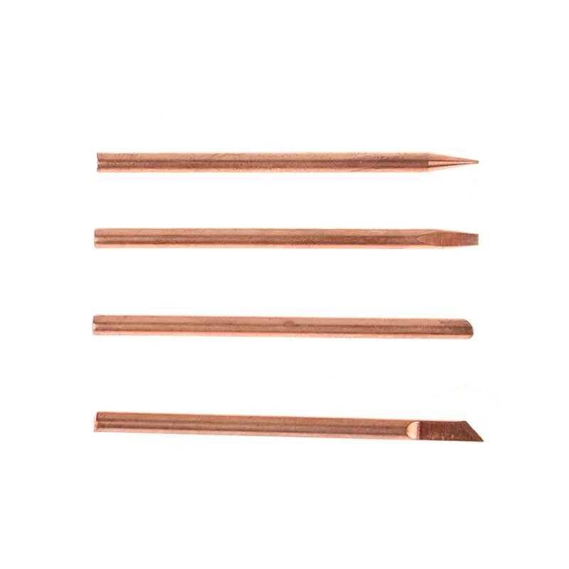 4 komada vanjskog grijaćeg vrha za lemljenje BCDK glava za lemljenje od čistog bakra 30W 40W 60W zamjenski alat za popravak vrha za zavarivanje