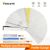 Feeler Gauge μετρικό μετρητή πάχους Σετ για φύλλο μέτρησης Μετρητής λεπίδες Βαλβίδες Φύλλωμα βαλβίδων Εργαλεία μετρητή διακενού μπουζί