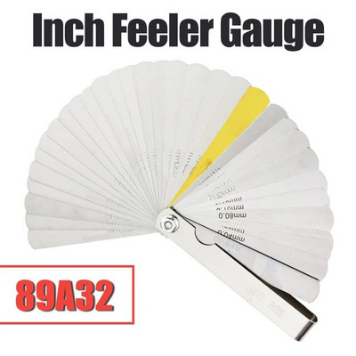 Feeler Gauge μετρικό μετρητή πάχους Σετ για φύλλο μέτρησης Μετρητής λεπίδες Βαλβίδες Φύλλωμα βαλβίδων Εργαλεία μετρητή διακενού μπουζί