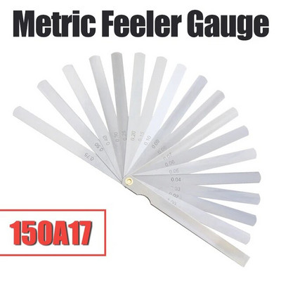 Feeler Gauge μετρικό μετρητή πάχους Σετ για φύλλο μέτρησης Μετρητής λεπίδες Βαλβίδες Φύλλωμα βαλβίδων Εργαλεία μετρητή διακενού μπουζί