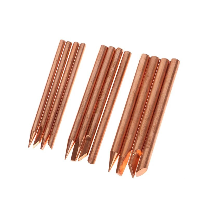 4 komada vanjskog grijaćeg vrha za lemljenje BCDK glava za lemljenje od čistog bakra 30W 40W 60W zamjenski alat za popravak vrha za zavarivanje