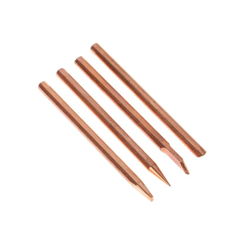 4 komada vanjskog grijaćeg vrha za lemljenje BCDK glava za lemljenje od čistog bakra 30W 40W 60W zamjenski alat za popravak vrha za zavarivanje