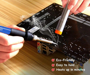 Θερμοκρασία 60W Ηλεκτρικό Συγκολλητικό Σίδερο 220V 60W Welding Solder Rework Station Heat Pencil Tips Repair Tool