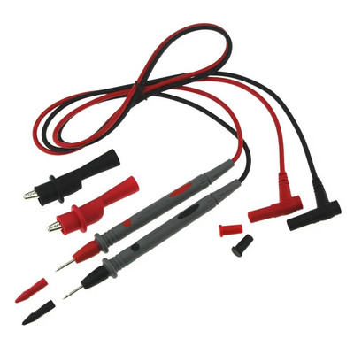 1 pereche 10A ampermetru cablu de testare multimetru universal util multimetru voltmetru plumb sondă cablu stilou cu 1 pereche clemă