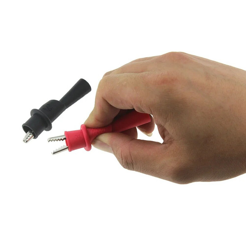 1 paar 10A ampermeetri testjuhe Kasulik universaalne multimeeter mitmemeetrine voltmeetri juhtmesondi traatpliiatsi kaabel koos 1 paari klambriga