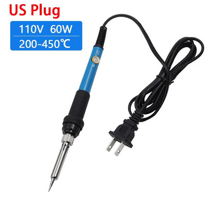 Električno lemilo s podesivom temperaturom od 60 W Električno lemilo za lemljenje Kositar za zavarivanje Lem za grijanje Alati za popravak vrha