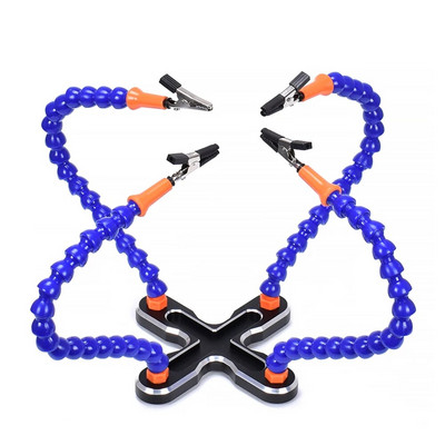 Stolna stezaljka Stanica za lemljenje sa 6-2 fleksibilne ruke za lemljenje Držač aluminijske legure Zavarivanje PCB-a za popravak modela