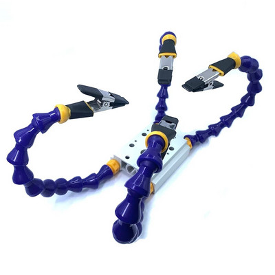 Stolna stezaljka Stanica za lemljenje sa 6-2 fleksibilne ruke za lemljenje Držač aluminijske legure Zavarivanje PCB-a za popravak modela