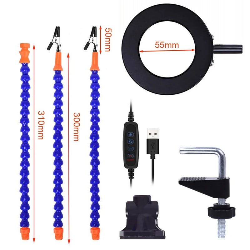 Stolna stezaljka Stanica za lemljenje sa 6-2 fleksibilne ruke za lemljenje Držač aluminijske legure Zavarivanje PCB-a za popravak modela