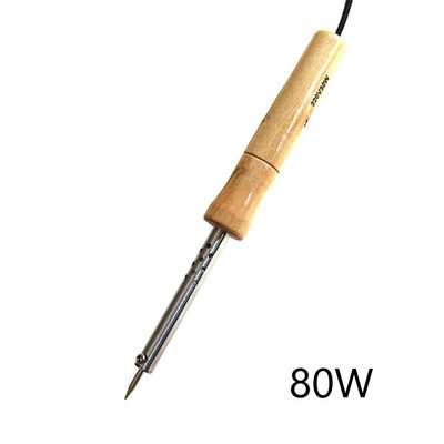 Električno lemilo s podesivom temperaturom od 220 V 30 W/40 W/60 W/80 W/100 W Drvena drška Mini stanica za preradu lemilice EU utikač
