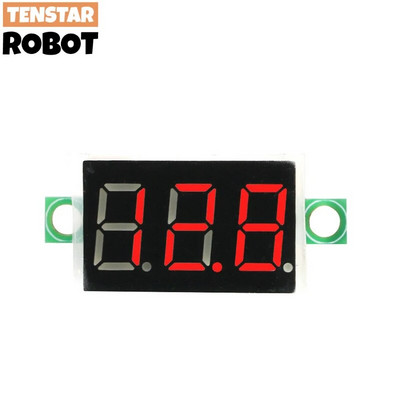 0,36 colio raudona mėlyna skaitmeninis LED mini ekrano modulis DC0-100V voltmetro įtampos testerio skydelio matuoklis motociklui