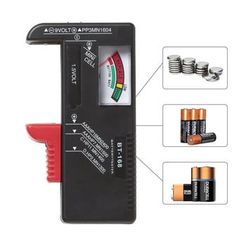 BT168 Цифров тестер за батерии Volt Checker за AA AAA 9V бутон Тестер за батерии с множество размери Инструменти за измерване на напрежението BT168D 168 PRO