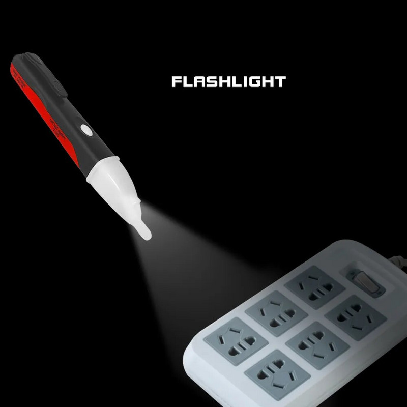 Elektrinis indikatorius AC 90-1000V Nekontaktinis lizdas Sieninis kintamosios srovės maitinimo lizdas Įtampos detektorius Jutiklis Testeris Rašiklis LED šviesos bandymo pieštukas