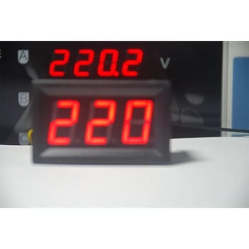 AC 70-500V 0,56 Ψηφιακό βολτόμετρο Μετρητής τάσης Κόκκινο/Μπλε/Πράσινο 110V 220V 380V LED Δοκιμαστής τάσης οθόνης