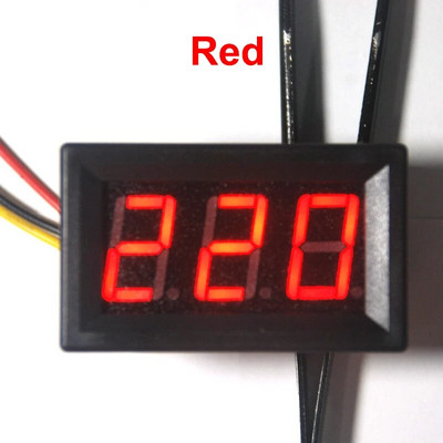 AC 70-500V 0,56 digitális feszültségmérő feszültségmérő Piros/kék/zöld 110V 220V 380V LED kijelző feszültségmérő