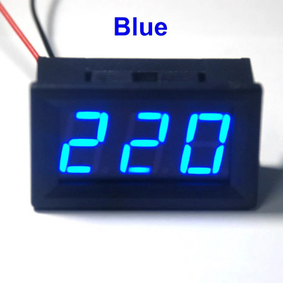 AC 70-500V 0,56 digitális feszültségmérő feszültségmérő Piros/kék/zöld 110V 220V 380V LED kijelző feszültségmérő