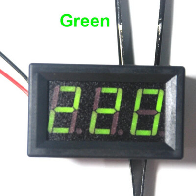 AC 70-500V 0,56 digitális feszültségmérő feszültségmérő Piros/kék/zöld 110V 220V 380V LED kijelző feszültségmérő