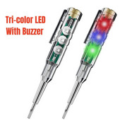 AC24-250V bekontakčio įtampos testerio rašiklio indukcinis skaitmeninis maitinimo detektorius pieštukas Pažangi elektrinė atsuktuvo zondo grandinė