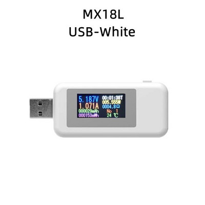 10 in 1 DC Type-C USB testeris Srovės 4–30 V įtampos matuoklis Laiko matuoklis Skaitmeninis monitorius Maitinimo išjungimo indikatorius Banko įkroviklis