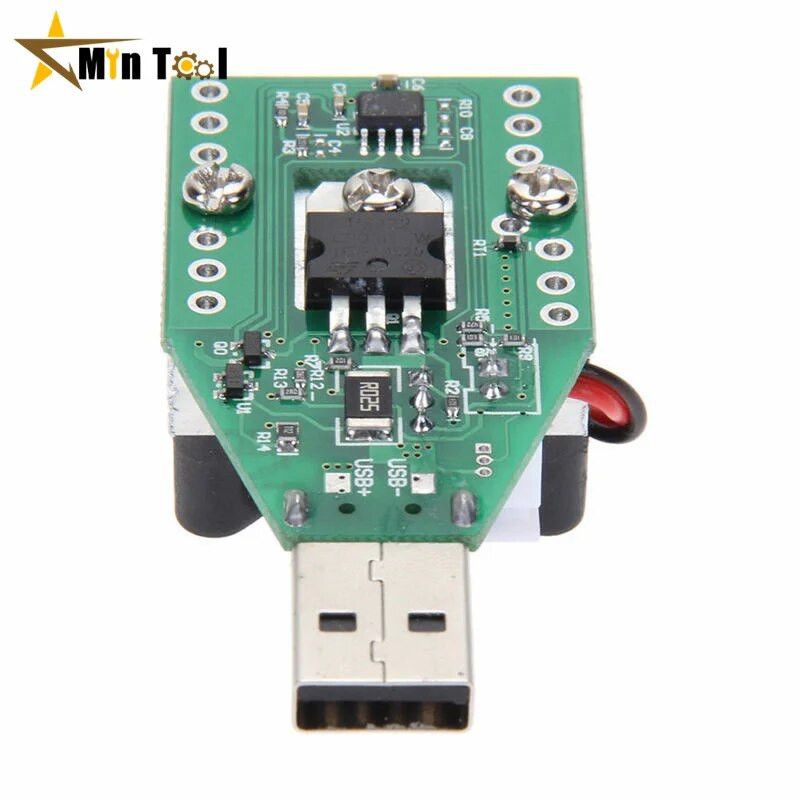 15 W DC 3,7–13 V elektroninio bandymo apkrovos rezistorius USB iškrovos talpos akumuliatoriaus testeris su ventiliatoriaus reguliuojamu srovės moduliu