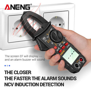 ANENG ST180 4000 Counts Ψηφιακός μετρητής σφιγκτήρα AC Πολύμετρο ρεύματος Αμπερόμετρο Δοκιμαστής τάσης αυτοκινήτου Amp Hz Χωρητικότητα NCV Εργαλείο Ohm