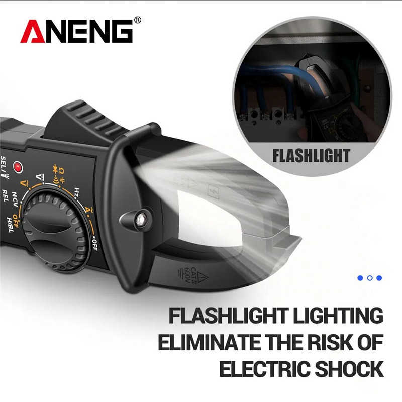 ANENG ST180 4000 skaitiklių skaitmeninis gnybtų matuoklis kintamosios srovės srovės multimetras ampermetras įtampos testeris automobilio amperas Hz talpos NCV omų įrankis