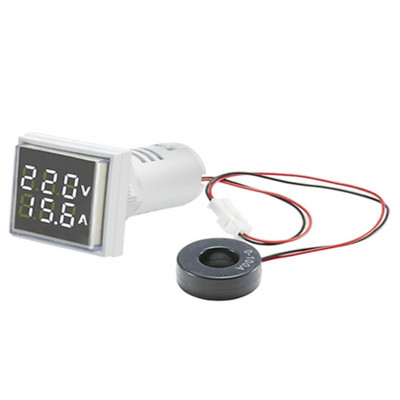 AC 50-500V 0-100A Kvadratinis LED skaitmeninis voltmetras ampermetras 110V 220V įtampos srovės matuoklis voltometras automobilio voltų stiprintuvo matuoklis