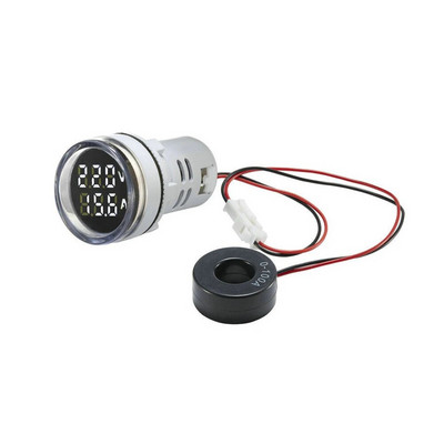 AC 50-500V 0-100A Kvadratinis LED skaitmeninis voltmetras ampermetras 110V 220V įtampos srovės matuoklis voltometras automobilio voltų stiprintuvo matuoklis