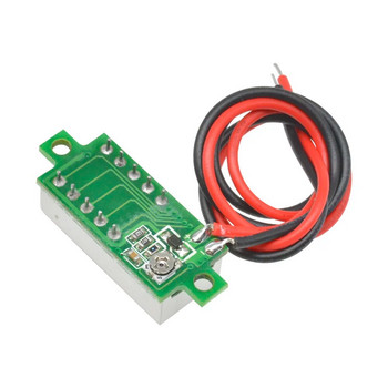 0,28-инчов 3,7V-30V мини цифров волтметър автомобилен мобилен тестер за захранване на напрежението метър детектор червен/син/жълт/зелен LED екран 2 проводника