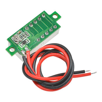 0,28-инчов 3,7V-30V мини цифров волтметър автомобилен мобилен тестер за захранване на напрежението метър детектор червен/син/жълт/зелен LED екран 2 проводника