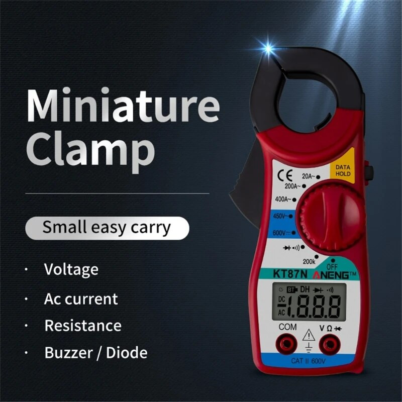Digitaalne voltmeetri ekraan Ampermeeter Pinge voolu võimsusmõõtur detektor LCD pinge takisti tester elektriline allalaadimine
