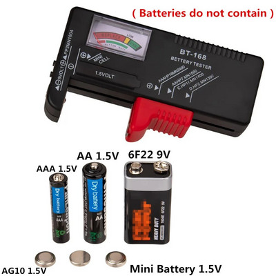 Έλεγχος ελεγκτή μπαταριών Universal Battery Checker Model BT-168 for AA AAA CD 9V 1,5V Button Cell Batteries Electrical Equipment