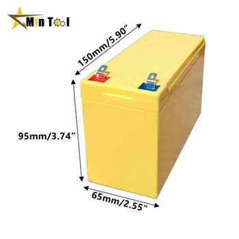 Αδιάβροχη 12V7Ah Battery Case 18650 Holder for DIY 12V 7Ah Lithium Battery LiFePO4 Case 18650 Storage Box Battery Tester