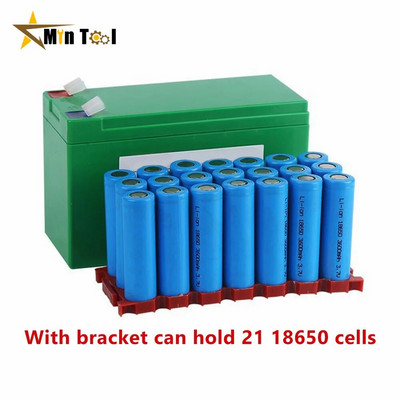 Водоустойчива кутия за батерии 12V7Ah 18650 Държач за DIY 12V 7Ah литиева батерия LiFePO4 кутия 18650 Кутия за съхранение Тестер за батерии