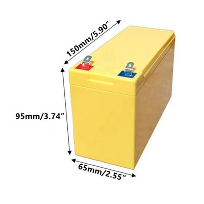 Veekindel 12V7Ah akuümbris 18650 hoidik isetegemiseks 12V 7Ah liitiumaku LiFePO4 ümbris 18650 salvestuskasti aku tester